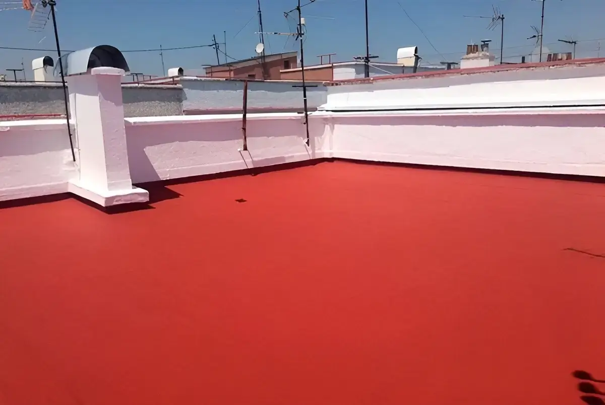 Reparación e impermeabilización de terraza hecha por Los Pintores Segovia